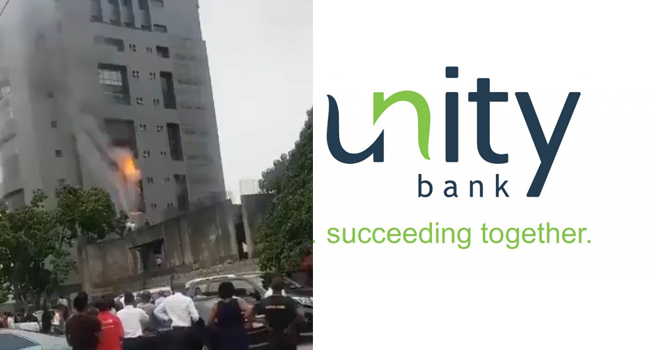 Just In: Unity Bank Reacts To Fire Outbreak