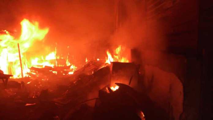 Just In: Fire Guts Anambra Automobiles Spare Parts Market