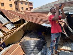 Anambra: Tragedy As Falling Overhead Water Tank Kills 2, Injures 2 School Kids