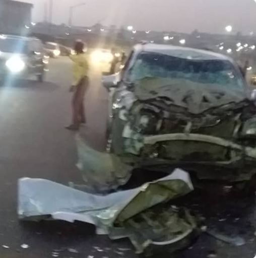 Just In: 3 Deaths Recorded As Car Rams Into Moving Trailer In Lagos