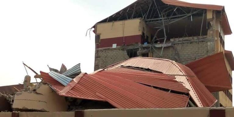 BREAKING: School Building Collapses in Lagos