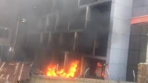 Hoodlums Set Nigeria Port Authority Ablaze (VIDEO)