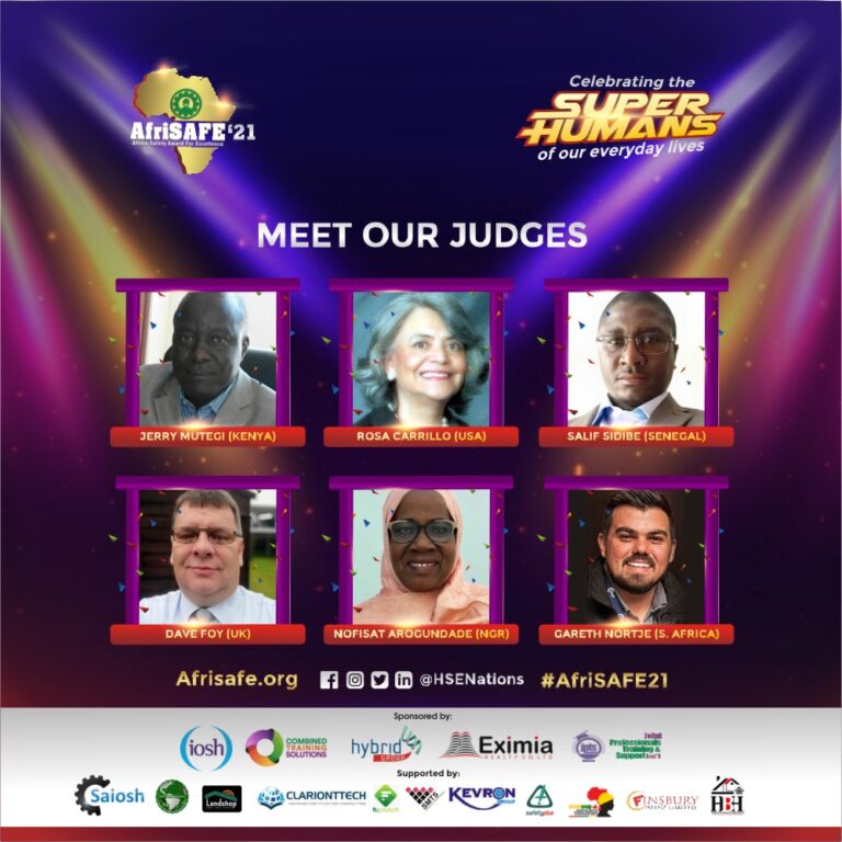 Judges Announced for Africa Safety Awards 2021
