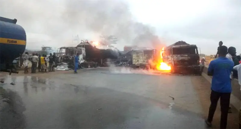 Many dead as fuel tanker explode in Lagos -Ibadan Expressway