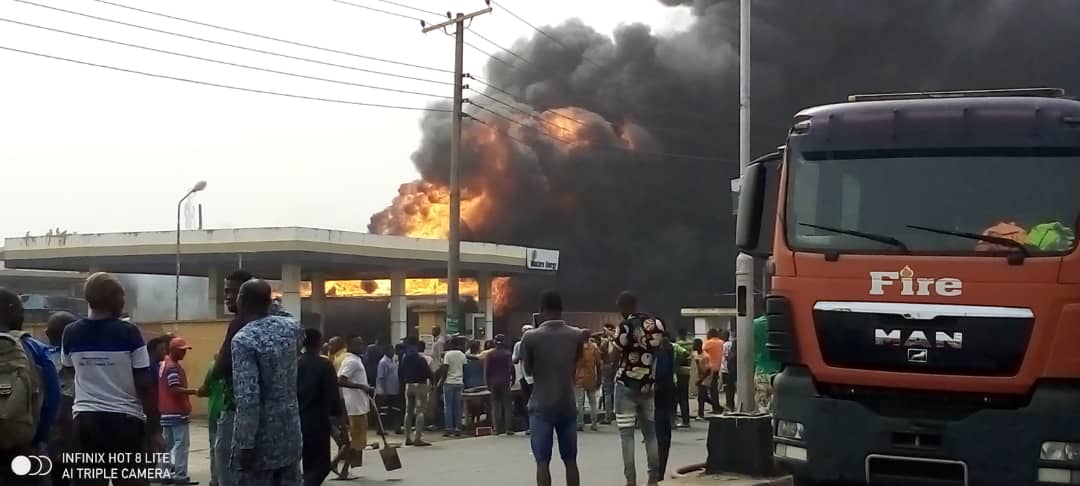 Fire razes Masters Energy petrol service station in Umuahia