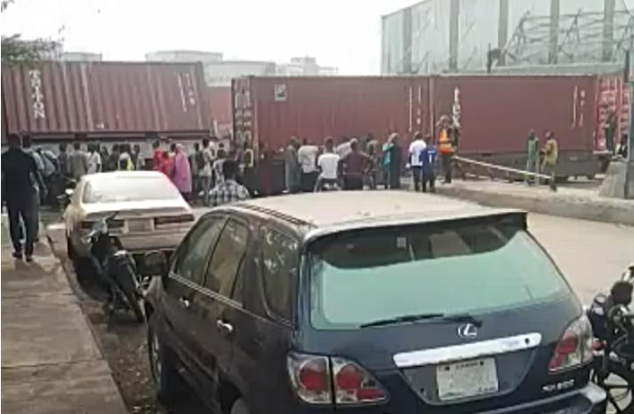 Train, articulated vehicle collide at Lagos port