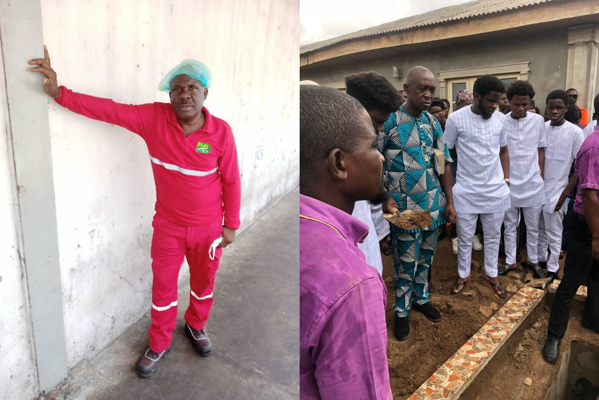 EXCLUSIVE VIDEO: Burial of Samuel Onwuemene Flour Mills HSE Officer killed in Ojuelegba trailer accident