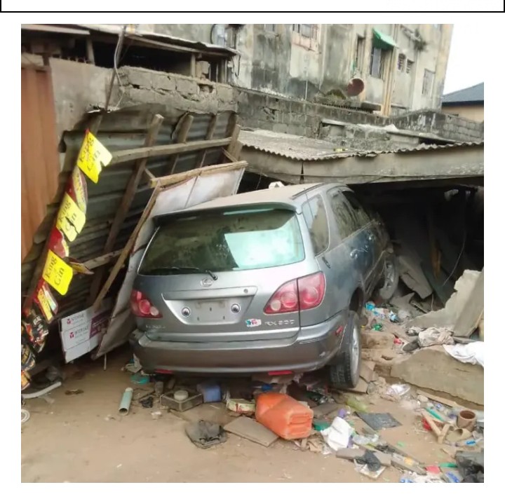 Driver rammed into kiosk leaving two children dead