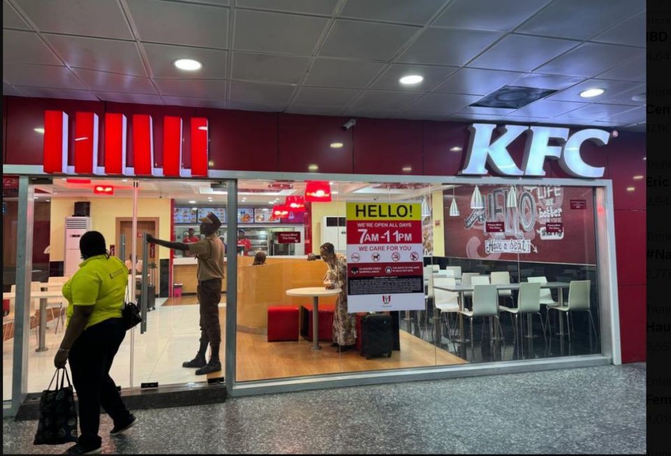 FAAN Takes Swift Action: Shuts Down KFC Outlet at MMIA Over Discrimination Allegations