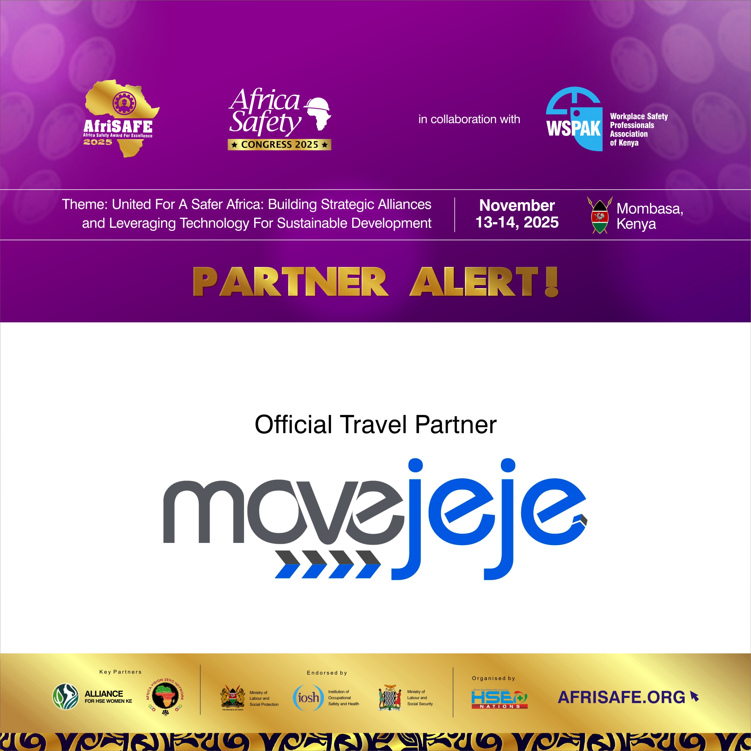 The Travel Access Enablers – MoveJeje Sponsors AfriSAFE 2025