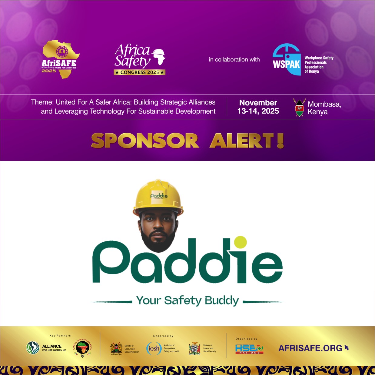 Africa’s Digital Safety Companion, Paddie Backs AfriSAFE 2025 as Sponsor