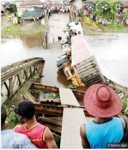 Elebele Bridge Collapse In Bayelsa