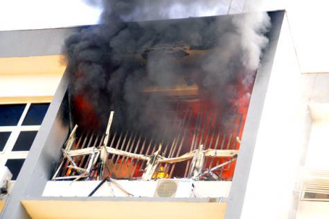 INEC Headquaters Gutted By Fire