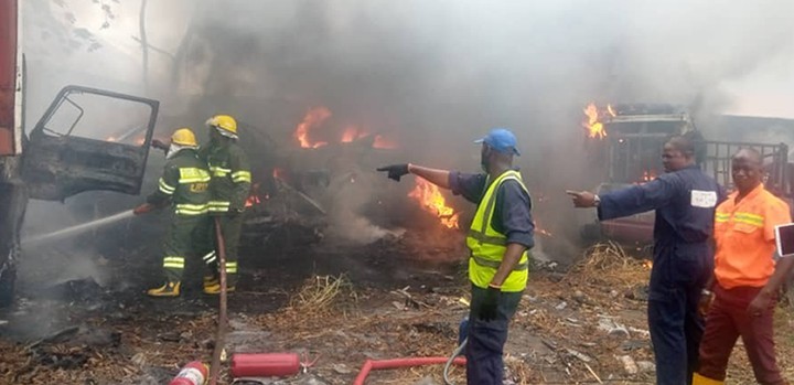 11 Impounded Vehicles Destroyed As Fire Guts LASTMA Garage