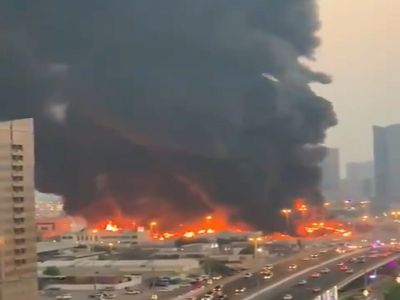 Breaking News: Barely 24 hours After Lebanon Explosion, UAE Ajman Market Suffers Huge Inferno