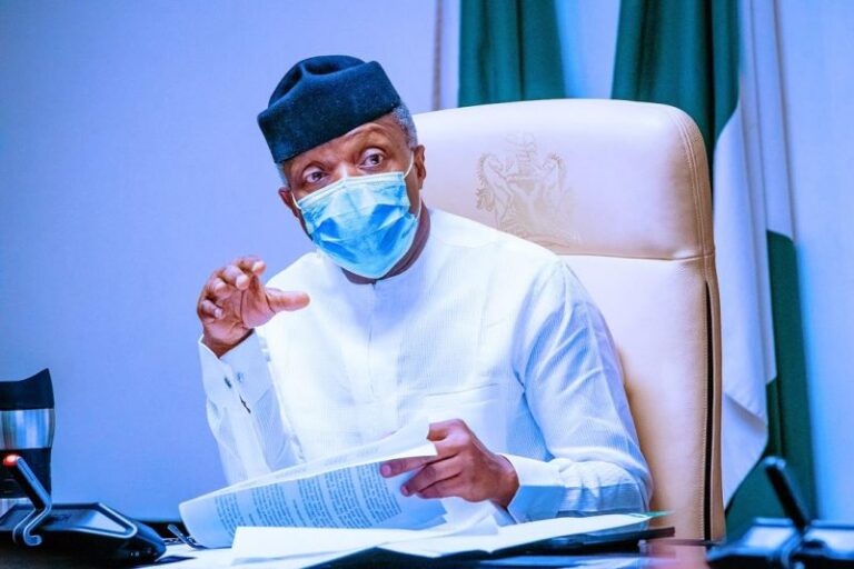 Yemi Osinbajo Breaks Silence Over COVID-19 Vaccine In Nigeria