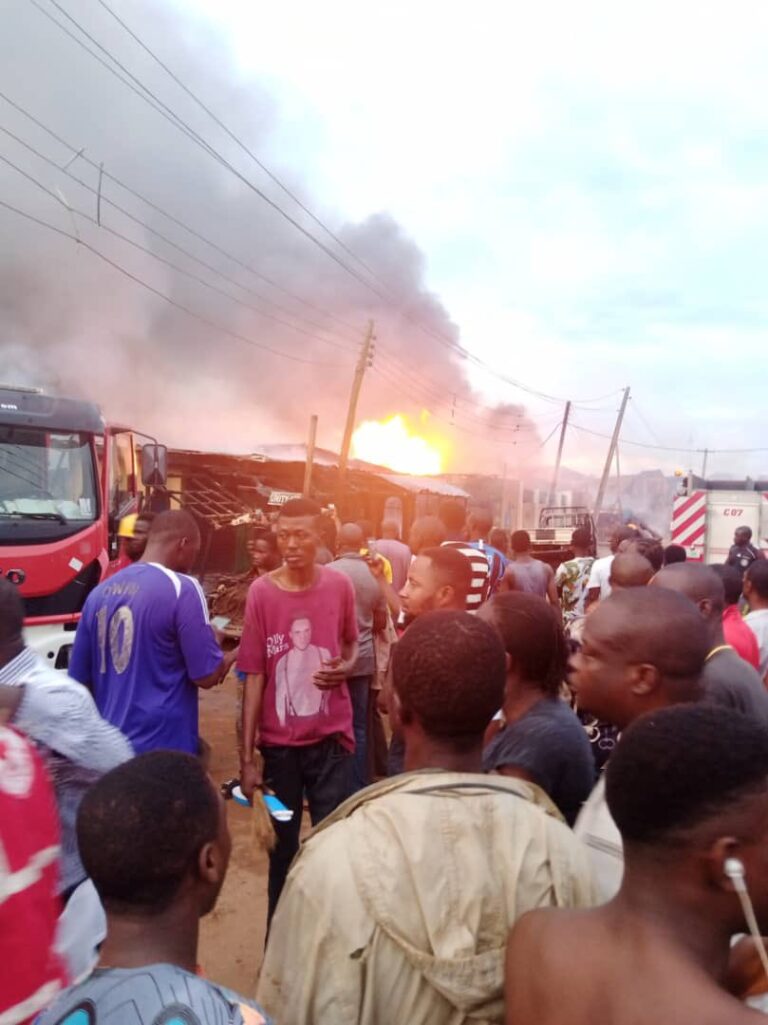 Baruwa Gas Explosion: Eight Dead, 25 Shops Burnt (PHOTO)