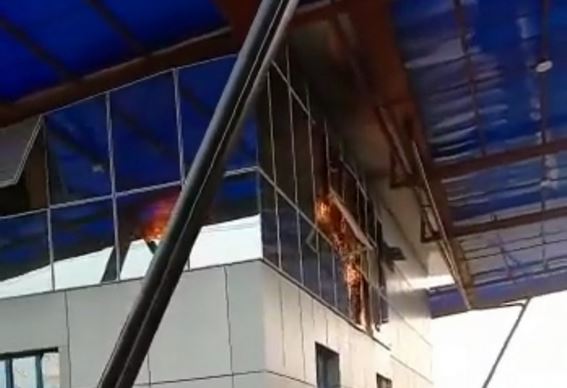 VIDEO: Fire guts new LAMATA terminal in Ajah