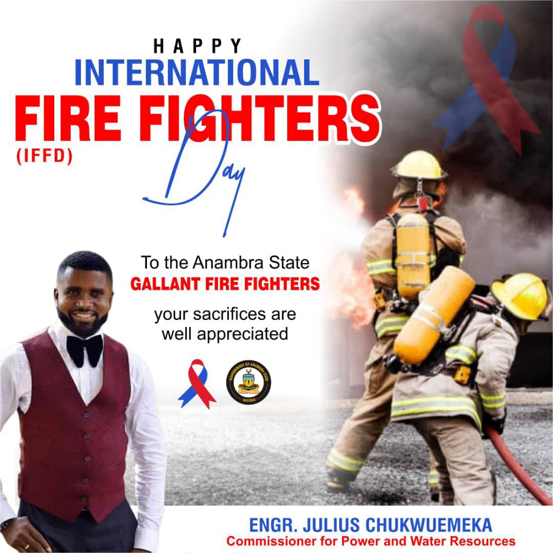 Engr Julius Chukwuemeka celebrates Anambra firefighters for dedication