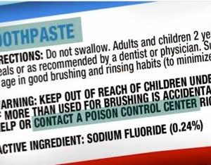 Fluoride in toothpaste 