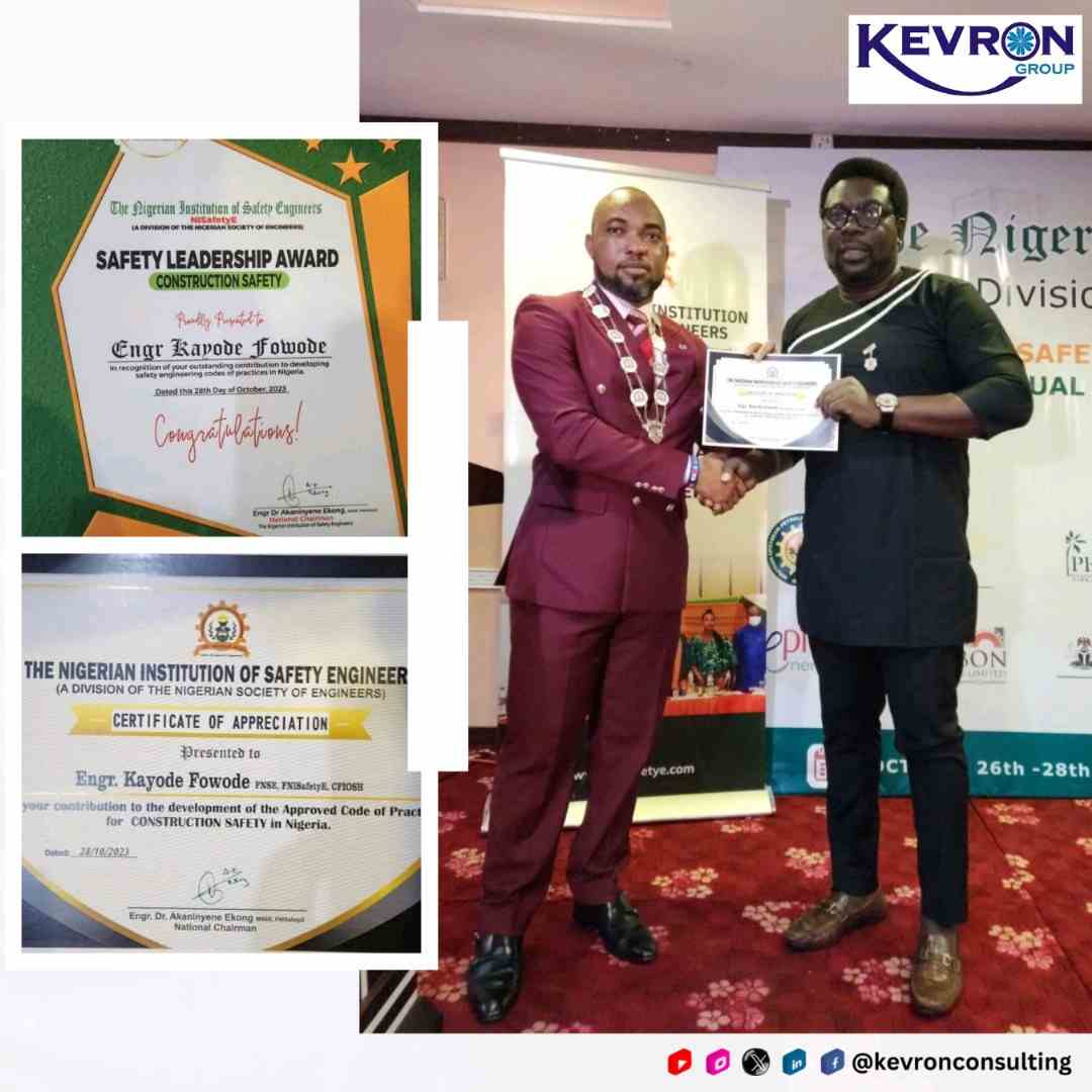 Kevron Group’s Managing Director Named National Vice Chairman of NISafetyE