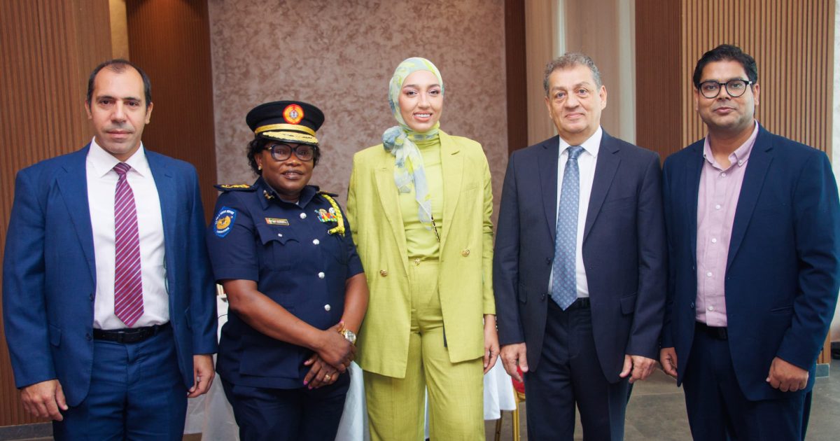 "L-R: Margaret Adeseye (Lagos State Fire and Rescue Service), Mariam Beruiti (KUO Fire Safety), Joseph Antoun (FirePro), Sheikh Gufran (Bristol Fire Engineering) at the KUO Fire Safety Technical Seminar, Black Diamond Hotel, Lagos, September 28, 2024."