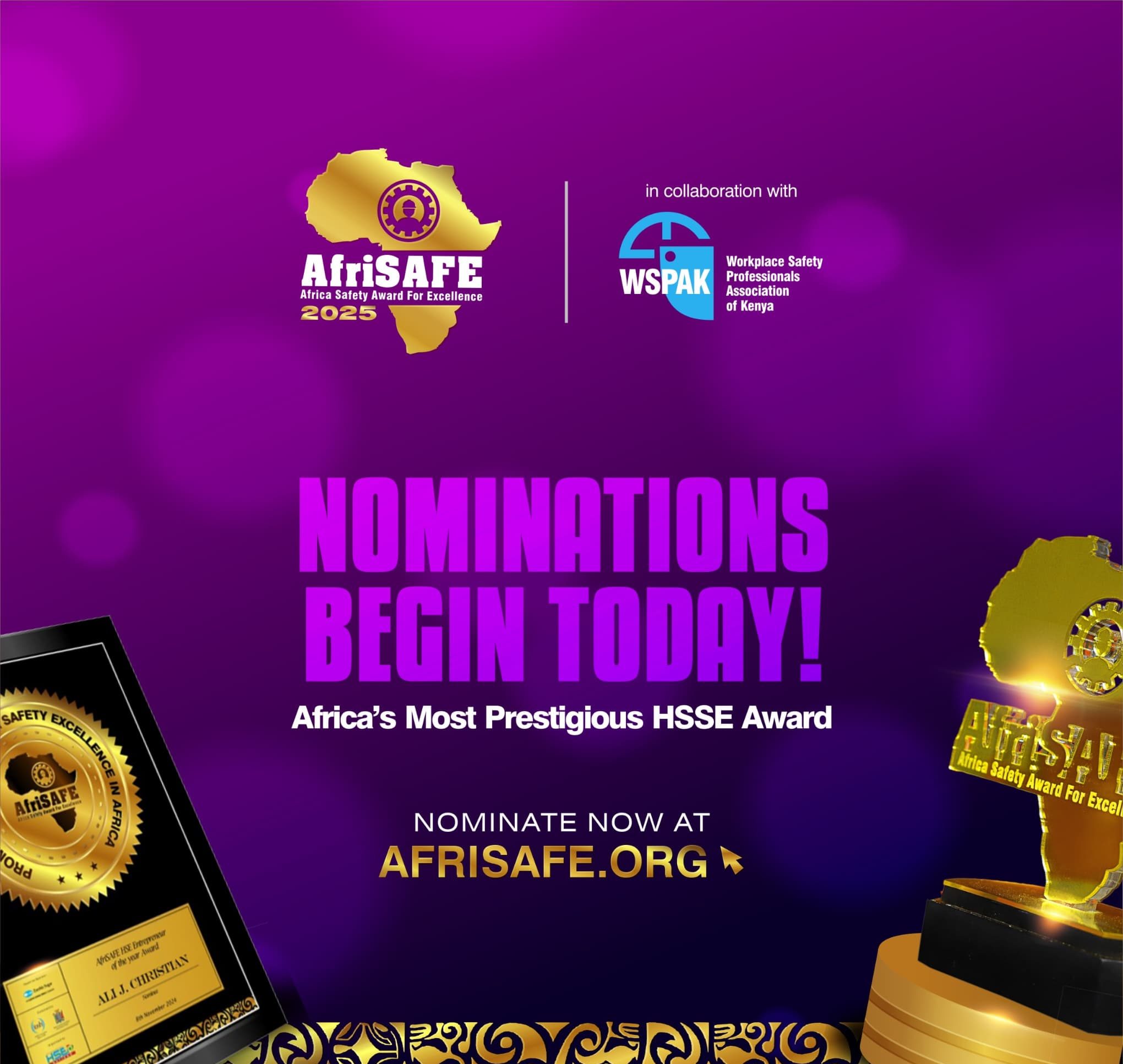 AfriSAFE Announces Up to $20,000 for Safety Innovations, 2025 Nominations Begin