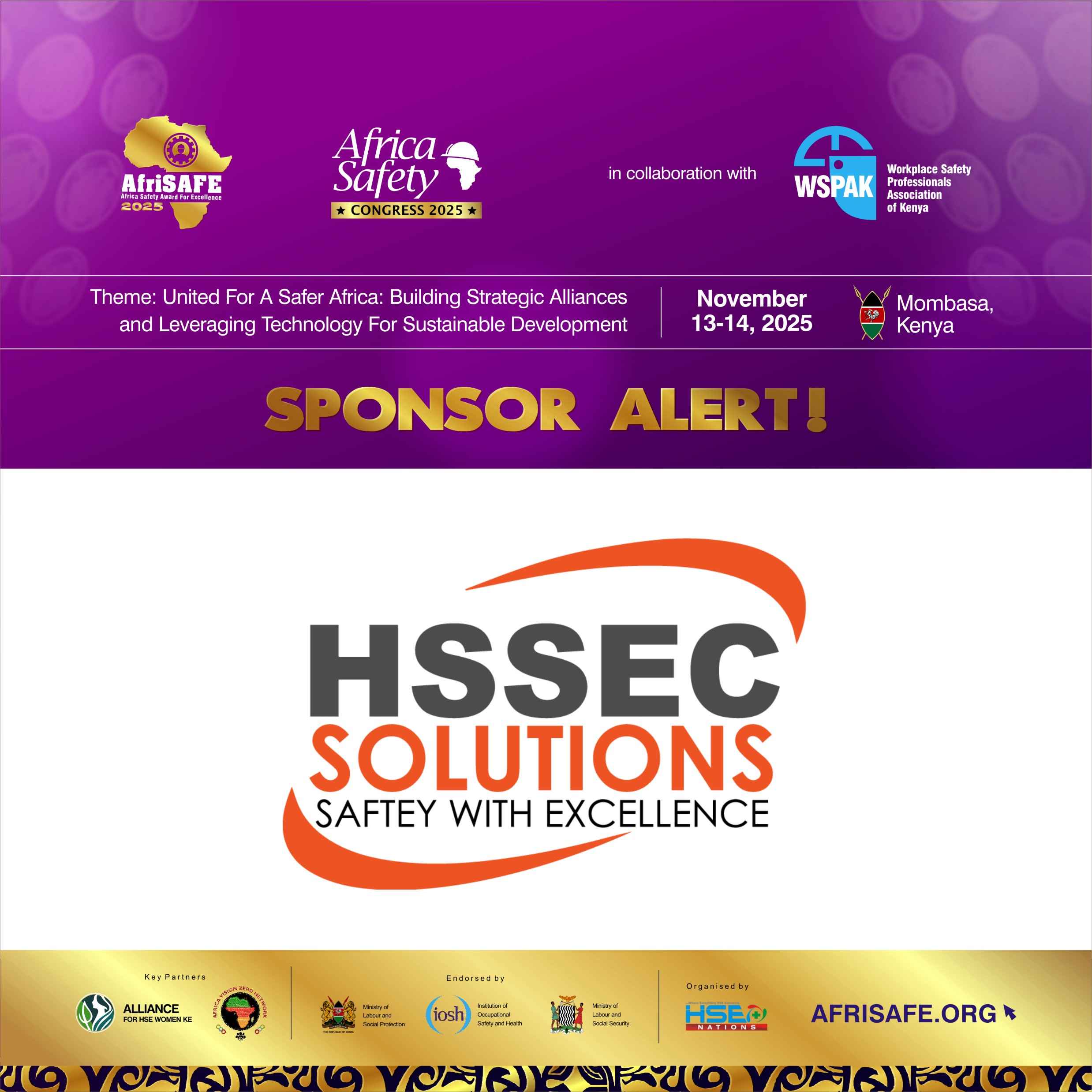 HSSEC Solutions Ltd Joins AfriSAFE 2025 Sponsorship List