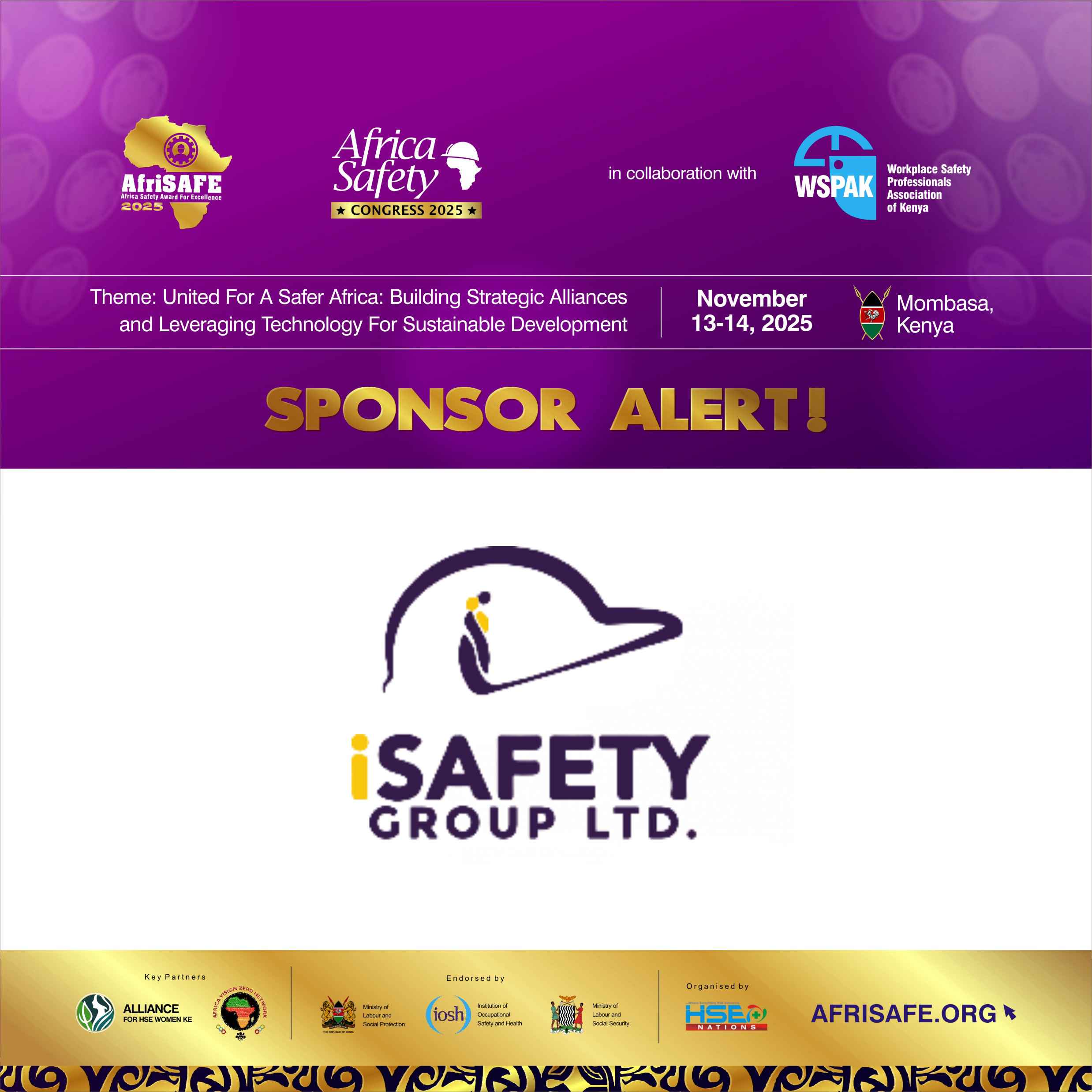 Fast-Growing Conglomerate iSafety Group Named Among AfriSAFE 2025 Sponsors