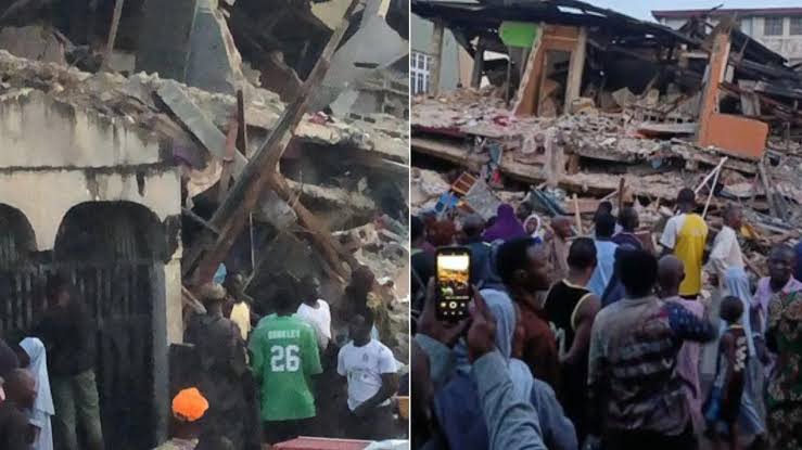 Many Trapped as Two-Storey Building Collapses in Lagos